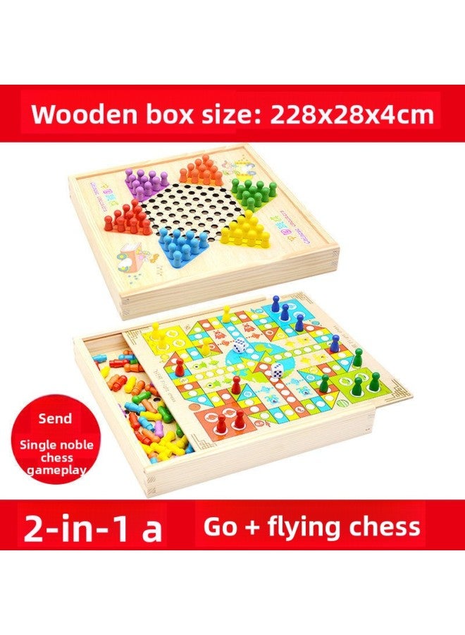 Gobang Children's Large Multifunctional Games Chess Toys Chess with Board Colosseum Chess Army Chess Checkers